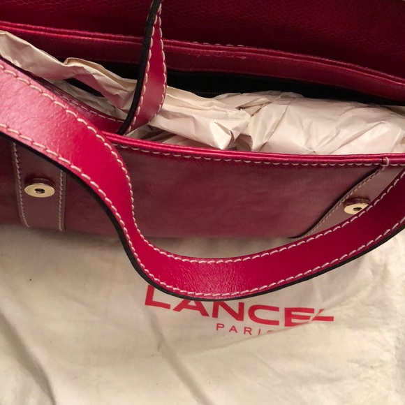 Lancel Paris leather shoulder bag - Picture 4 of 8